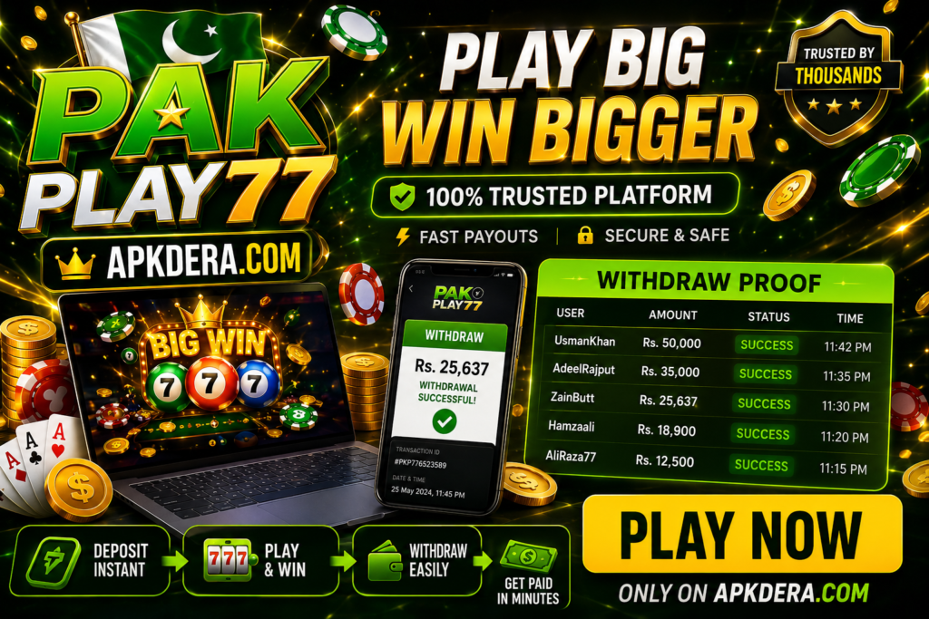 pakplay77 game