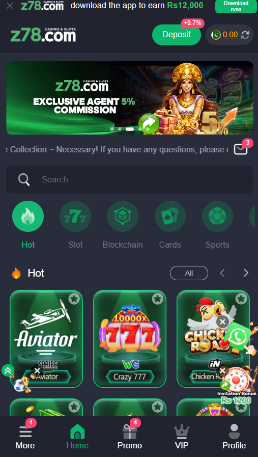 Z78 earning app Pakistan