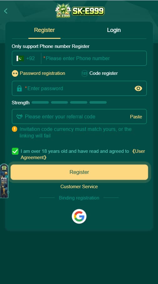 SKE999 earning app pakistan
