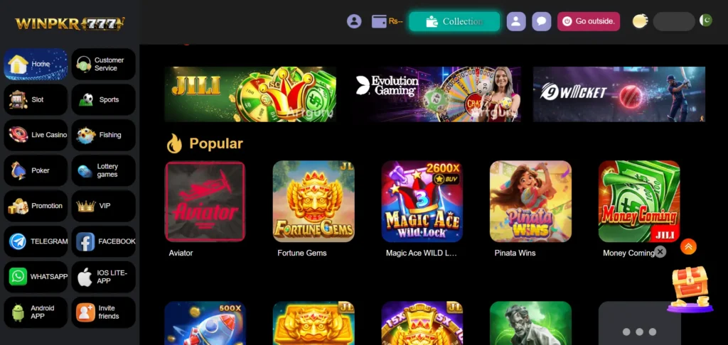 WinPKR777 Game Download interface Pakistan 2026