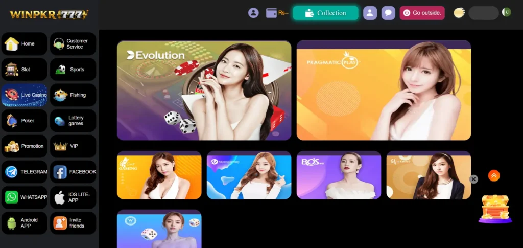 WinPKR777 Game bonus and promotion section Pakistan