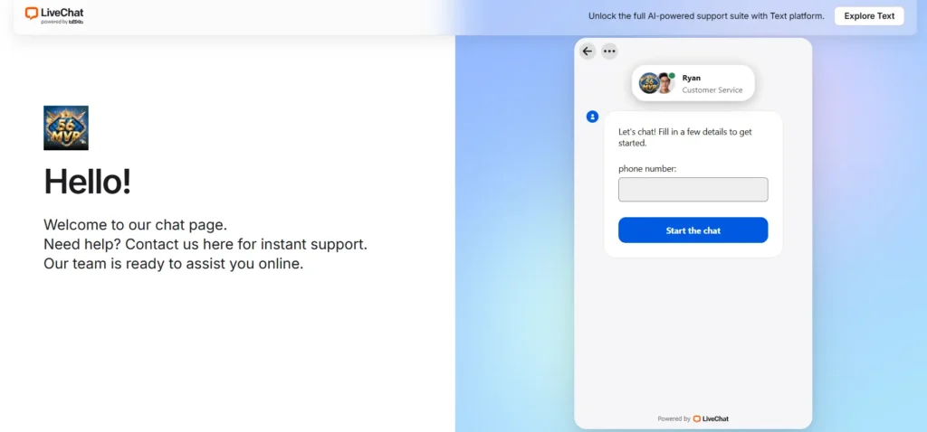 56MVP Customer Support